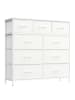 SONGMICS Kommode Bellah in Weiß - (B)98.9 x (H)95.3 x (T)30 cm