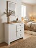 KADIMA DESIGN Sideboard mit 3 Schubladen 79x81x35 cm Kommode / Eiche Modern