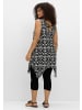 sheego Top und Leggings in schwarz-weiß