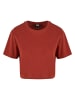 Urban Classics Cropped T-Shirts in rusty