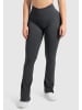 SMILODOX Schlaghose Leggings Aylin Scrunch in Anthrazit