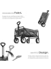 tectake Faltbarer Handwagen Leon mit Bremsen, Belastbarkeit 80kg