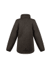 Schmuddelwedda Mädchen Strickfleecejacke in Grau Melange