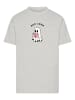 F4NT4STIC T-Shirt Boo Crew Reading Geist Halloween in grau meliert