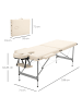 HOMCOM Massageliege in Beige 185L x 70B x 82H cm