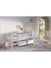 58 aufm Kessel SPIELBETT 90x200 Keeley Buche Weiß Rutsche Boxen Leiter