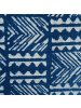 Beliani Kuscheldecke SHIVPURI in Blau - (W) 130 x (H) 1 x (L) 180 cm