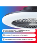 Brilliant LED-Deckenlampe mit Ventilator – Dimmbar, Ø 49 cm, Fernbedienung