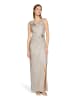 Vera Mont Abendkleid im Glitzer-Look in Cream/Silver