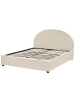 Beliani Doppelbett VAUCLUSE in Beige - (W) 174 x (H) 112 x (L) 214 cm
