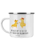 Mr. & Mrs. Panda Camping Emaille Tasse Verlobung Abenteuer mit S... in Transparent