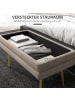 HOMCOM Sitzbank in Beige 79,5L x 37,5B x 43H cm