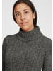 Oxmo Rollkragenpullover OXPhilipa 21300537-ME Strickpullover mit Rollkragen in Schwarz