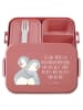Mr. & Mrs. Panda Bentobox Pinguine Kuscheln Motiv mit Spruch in Rot Pastell