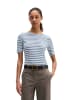 Marc O'Polo Gestreiftes T-Shirt slim in Medium Blue