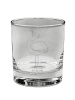 Mr. & Mrs. Panda Whiskey Glas Flamingo Stolz ohne Spruch in Transparent