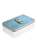 Mr. & Mrs. Panda Aufbewahrungsbox Pinguin Buch ohne Spruch in Eisblau