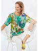 GOLDNER Shirt mit U-Boot-Ausschnitt in bunt / gemustert