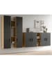 Inn.Furn Wohnwand in grau und Artisan Eiche 259 cm, Wohnkombination hängend oder stehend