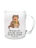 Mr. & Mrs. Panda Glas Otter Blumenstrauß mit Spruch in Transparent