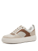 Tamaris Plateau Schnürschuhe in Beige