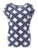 Aniston SELECTED T-Shirt in offwhite-royalblau