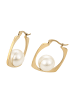 faina Women Drop Earrings in Gold White