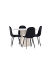 ebuy24 Essgruppe Olivia 5-teilig Beige 110 x 110 cm