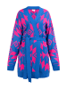 IZIA Offener Strick Cardigan in Blau Pink