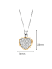 Ti Sento Milano Kette The Sparkling Heart Pendant in bicolor