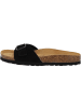 Palado Pantoletten Malta Velours Premium Leather in Schwarz