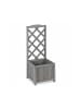 relaxdays Rankkasten in Grau - (H)90 cm