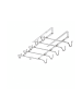 relaxdays 2x Tassenhalter 10 Tassen in Silber