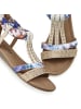 LASCANA Sandale in beige-blau