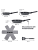 Stoneline SMART Pfannen-Set, 6-teilig, 20/24/28 cm in Anthrazit