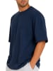 Reichstadt Herren Regular Fit T-Shirt Shoulder Drop in Dark Blue
