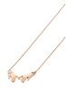 faina Women Necklace in Rose Gold Navy