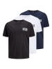 JACK & JONES PLUS 3er-Pack T-shirt in White
