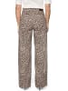Zero  Leo-Hose mit weitem Bein in Beige/Brown