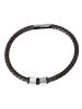 Adeliás Unisex Armband – Lederarmband aus Leder 21,5 cm in braun