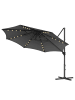 SONGMICS Sonnenschirm Sheld in Schiefergrau - (D)300 x (H)235 cm