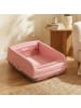 COSTWAY Katzenklo offen Katzentoilette in Rosa