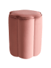 Beliani Pouf TAPPEN in Rosa - (W) 39 x (H) 45 x (L) 39 cm