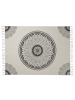Beliani Kuscheldecke BERHAMPORE in Beige/Schwarz - (W) 130 x (H) 1 x (L) 180 cm