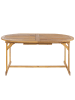 Beliani Esstisch MAUI in Braun - (W) 100 x (H) 74 x (L) 160 cm