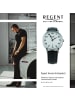 Regent Armbanduhr-Analog schwarz mittel (ca. 39mm) Regent Lederarmband