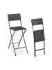 relaxdays 2 x Barhocker in Grau - (B)44 x (H)115 x (T)63 cm