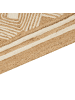 Beliani Geflochtener Teppich MENGEN in Beige - (W) 300 x (L) 400 cm