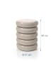 relaxdays Beistelltisch "Bubble" in Beige - (H)45 x (Ø)31 cm