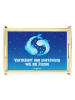 Mr. & Mrs. Panda Tablett Sternzeichen Fische mit Spruch in Sternenhimmel Blau